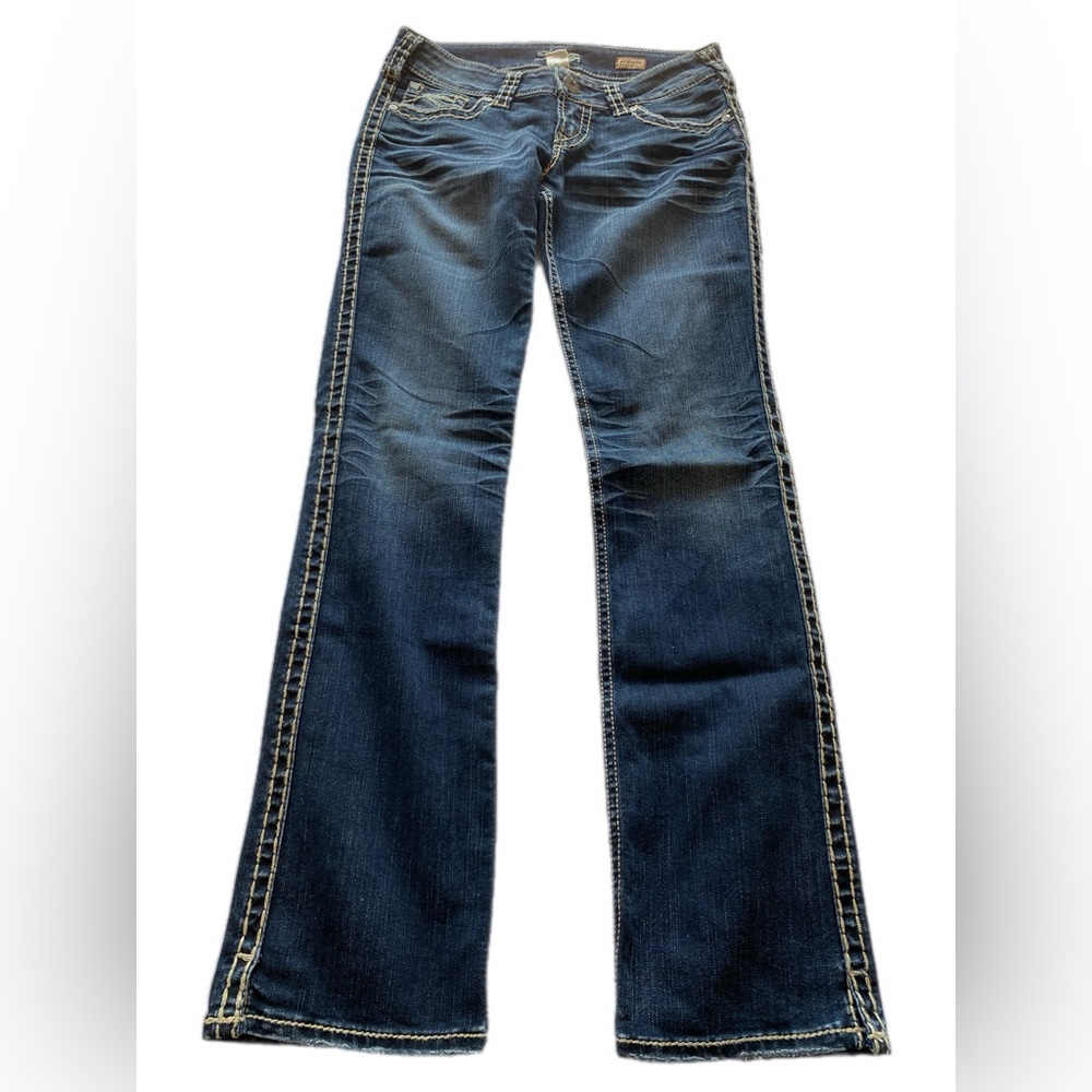 Silver Jeans McKenzie  Dark Blue Flare & Wide Leg 29x32